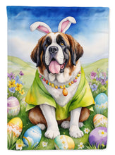Load image into Gallery viewer, Saint Bernard Easter Garden Flag - Easter Egg Hunt - Dog-Themed Spring Yard Decor