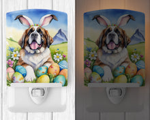 Load image into Gallery viewer, Saint Bernard Easter Egg Hunt Ceramic Night Light