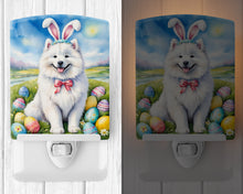 Load image into Gallery viewer, Samoyed Easter Egg Hunt Ceramic Night Light