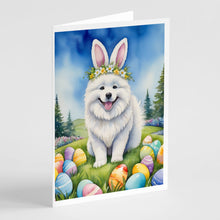 Load image into Gallery viewer, Samoyed Easter Egg Hunt Greeting Cards - Blank Note Cards – 8-Pack of Artist-Designed Cards with Envelopes