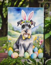 Load image into Gallery viewer, Schnauzer Easter Garden Flag - Easter Egg Hunt - Dog-Themed Spring Yard Decor