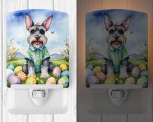 Load image into Gallery viewer, Schnauzer Easter Egg Hunt Ceramic Night Light