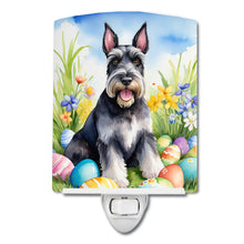 Load image into Gallery viewer, Schnauzer Easter Egg Hunt Ceramic Night Light