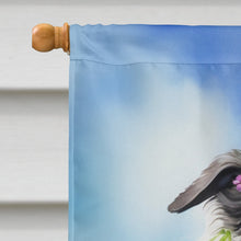 Load image into Gallery viewer, Scottish Deerhound Easter Egg Hunt House Flag