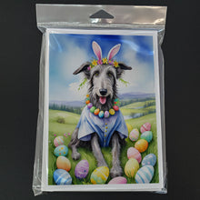 Load image into Gallery viewer, Scottish Deerhound Easter Egg Hunt Greeting Cards - Blank Note Cards – 8-Pack of Artist-Designed Cards with Envelopes