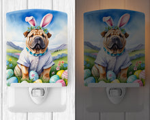 Load image into Gallery viewer, Shar Pei Easter Egg Hunt Ceramic Night Light