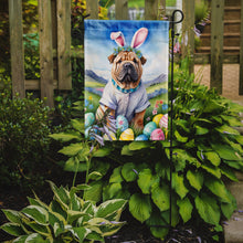 Load image into Gallery viewer, Shar Pei Easter Garden Flag - Easter Egg Hunt - Dog-Themed Spring Yard Decor