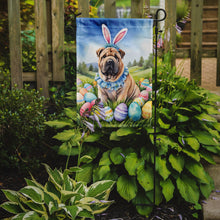 Load image into Gallery viewer, Shar Pei Easter Garden Flag - Easter Egg Hunt - Dog-Themed Spring Yard Decor