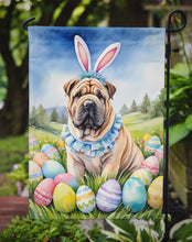 Load image into Gallery viewer, Shar Pei Easter Garden Flag - Easter Egg Hunt - Dog-Themed Spring Yard Decor