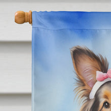 Load image into Gallery viewer, Sheltie Easter Egg Hunt House Flag