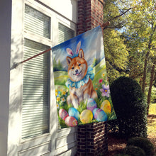 Load image into Gallery viewer, Shiba Inu Easter Egg Hunt House Flag