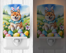Load image into Gallery viewer, Shiba Inu Easter Egg Hunt Ceramic Night Light