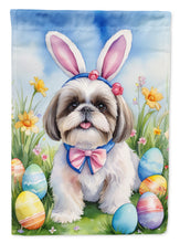 Load image into Gallery viewer, Shih Tzu Easter Garden Flag - Easter Egg Hunt - Dog-Themed Spring Yard Decor