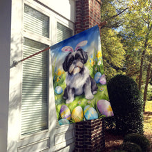 Load image into Gallery viewer, Shih Tzu Easter Egg Hunt House Flag