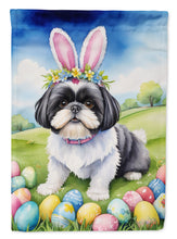 Load image into Gallery viewer, Shih Tzu Easter Garden Flag - Easter Egg Hunt - Dog-Themed Spring Yard Decor