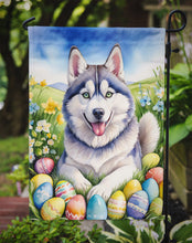 Load image into Gallery viewer, Siberian Husky Easter Garden Flag - Easter Egg Hunt - Dog-Themed Spring Yard Decor