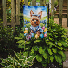 Load image into Gallery viewer, Silky Terrier Easter Garden Flag - Easter Egg Hunt - Dog-Themed Spring Yard Decor