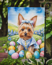 Load image into Gallery viewer, Silky Terrier Easter Garden Flag - Easter Egg Hunt - Dog-Themed Spring Yard Decor