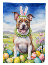 Load image into Gallery viewer, Staffordshire Bull Terrier Easter Garden Flag - Easter Egg Hunt - Dog-Themed Spring Yard Decor