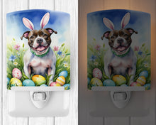 Load image into Gallery viewer, Staffordshire Bull Terrier Easter Egg Hunt Ceramic Night Light