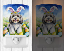Load image into Gallery viewer, Tibetan Terrier Easter Egg Hunt Ceramic Night Light