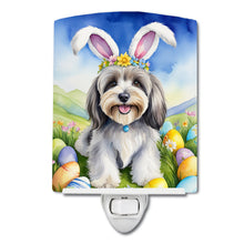 Load image into Gallery viewer, Tibetan Terrier Easter Egg Hunt Ceramic Night Light