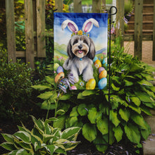 Load image into Gallery viewer, Tibetan Terrier Easter Garden Flag - Easter Egg Hunt - Dog-Themed Spring Yard Decor
