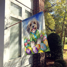 Load image into Gallery viewer, Tibetan Terrier Easter Egg Hunt House Flag