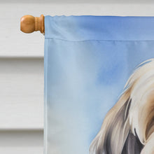 Load image into Gallery viewer, Tibetan Terrier Easter Egg Hunt House Flag
