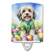 Load image into Gallery viewer, Tibetan Terrier Easter Egg Hunt Ceramic Night Light