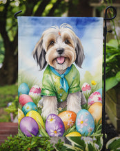 Load image into Gallery viewer, Tibetan Terrier Easter Garden Flag - Easter Egg Hunt - Dog-Themed Spring Yard Decor