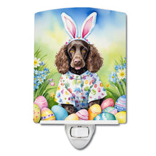 Load image into Gallery viewer, Water Spaniel Easter Egg Hunt Ceramic Night Light