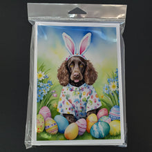 Load image into Gallery viewer, Water Spaniel Easter Egg Hunt Greeting Cards - Blank Note Cards – 8-Pack of Artist-Designed Cards with Envelopes