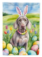 Load image into Gallery viewer, Weimaraner Easter Garden Flag - Easter Egg Hunt - Dog-Themed Spring Yard Decor