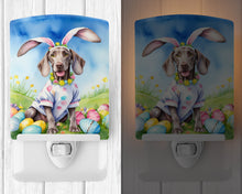 Load image into Gallery viewer, Weimaraner Easter Egg Hunt Ceramic Night Light
