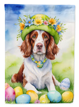 Load image into Gallery viewer, Welsh Springer Spaniel Easter Garden Flag - Easter Egg Hunt - Dog-Themed Spring Yard Decor