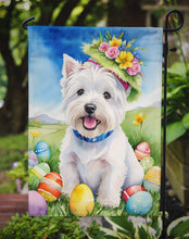 Load image into Gallery viewer, West Highland White Terrier Westie Easter Garden Flag - Easter Egg Hunt - Dog-Themed Spring Yard Decor