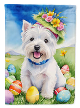 Load image into Gallery viewer, West Highland White Terrier Westie Easter Garden Flag - Easter Egg Hunt - Dog-Themed Spring Yard Decor