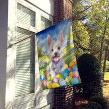 Load image into Gallery viewer, Westie Easter Egg Hunt House Flag
