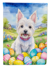 Load image into Gallery viewer, Westie Easter Egg Hunt House Flag