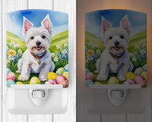 Load image into Gallery viewer, Westie Easter Egg Hunt Ceramic Night Light