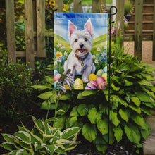 Load image into Gallery viewer, West Highland White Terrier Westie Easter Garden Flag - Easter Egg Hunt - Dog-Themed Spring Yard Decor