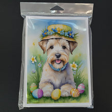 Load image into Gallery viewer, Wheaten Terrier Easter Egg Hunt Greeting Cards - Blank Note Cards – 8-Pack of Artist-Designed Cards with Envelopes