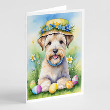 Load image into Gallery viewer, Wheaten Terrier Easter Egg Hunt Greeting Cards - Blank Note Cards – 8-Pack of Artist-Designed Cards with Envelopes