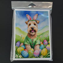 Load image into Gallery viewer, Wheaten Terrier Easter Egg Hunt Greeting Cards - Blank Note Cards – 8-Pack of Artist-Designed Cards with Envelopes