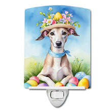 Load image into Gallery viewer, Whippet Easter Egg Hunt Ceramic Night Light