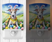 Load image into Gallery viewer, Whippet Easter Egg Hunt Ceramic Night Light