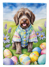Load image into Gallery viewer, Wirehaired Pointing Griffon Easter Garden Flag - Easter Egg Hunt - Dog-Themed Spring Yard Decor