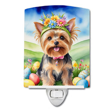 Load image into Gallery viewer, Yorkshire Terrier Easter Egg Hunt Ceramic Night Light