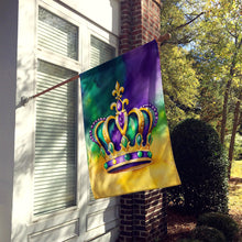 Load image into Gallery viewer, King's Mardi Gras Crown House Flag